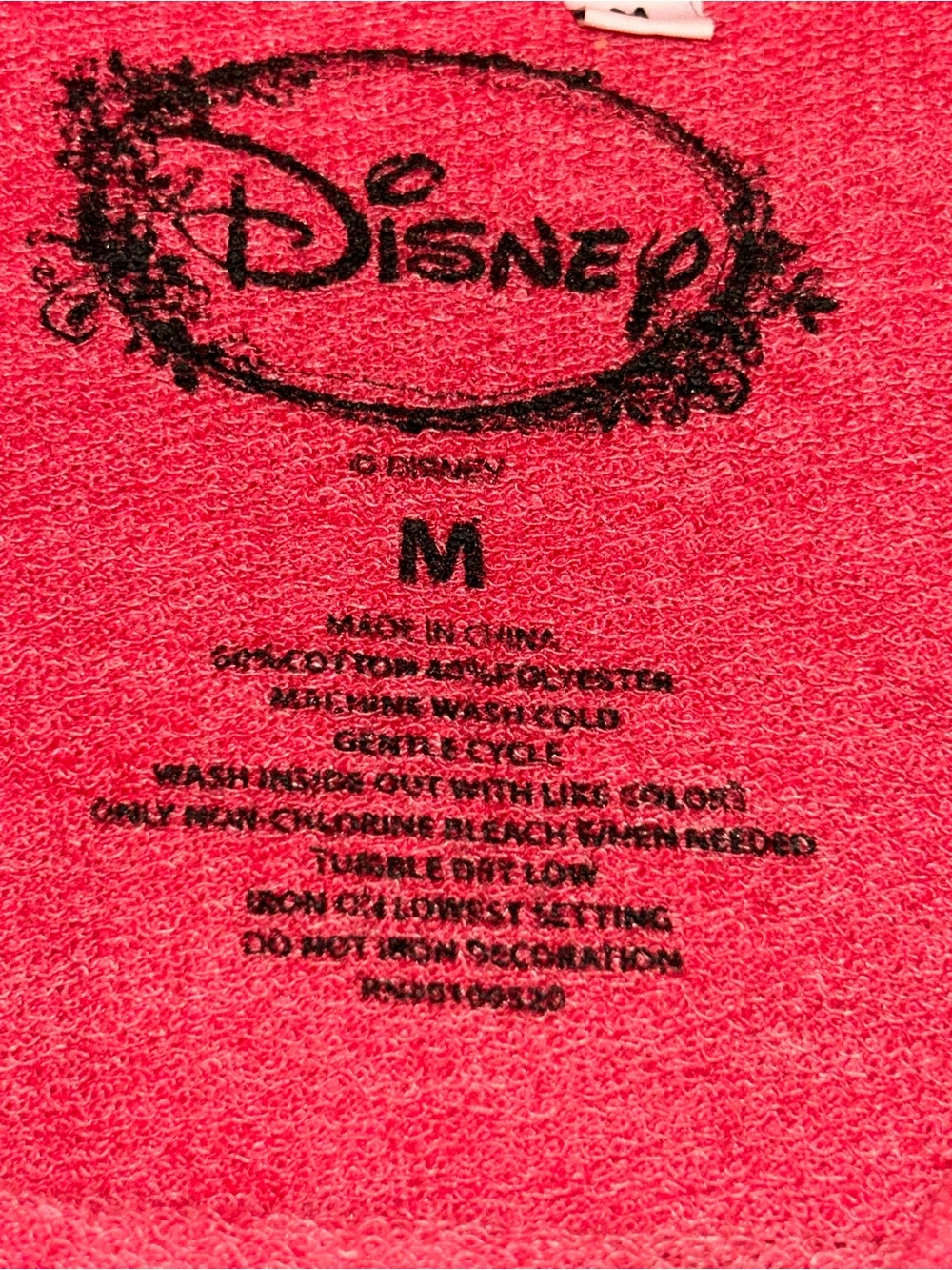 Disney Mickey Mouse Silhouette Gold Boots Crewneck Soft Sweatshirt Sz M - Picture 6 of 6